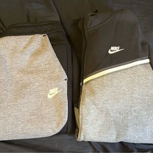 Nike Black and Gray Sweatshirts
